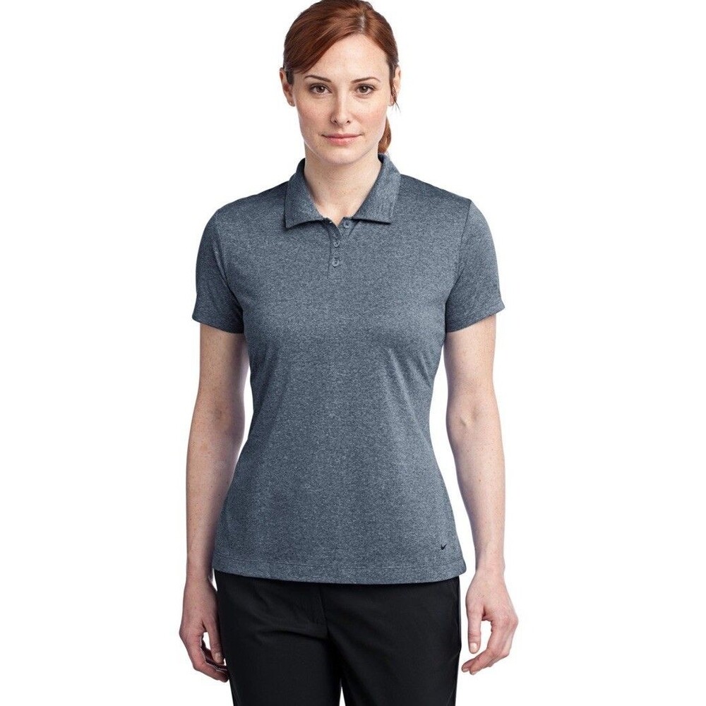Nike Golf Sport Womens Dri FIT Heather Gray Performance Polo 474455 Size XL New